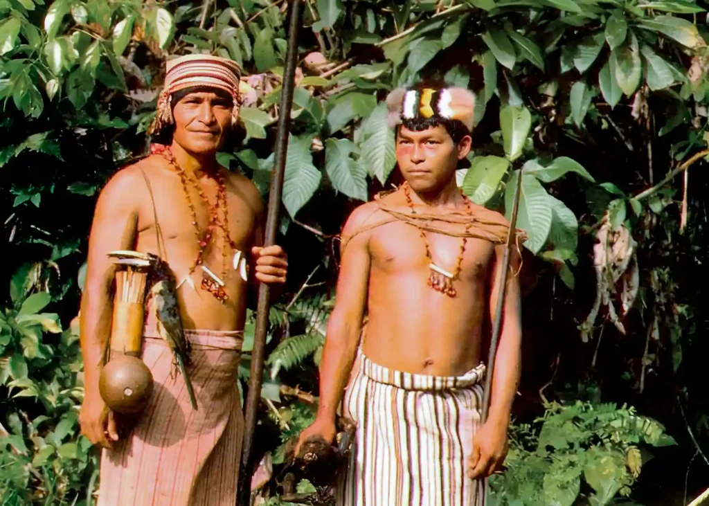 Amazonian Shuar hunters.