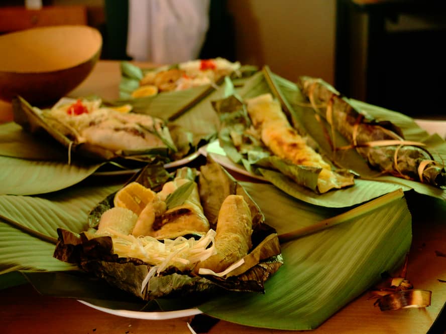 Amazonian traditional diet prepared at our retreats.