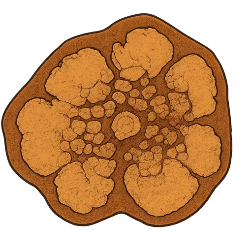 Ancestral symbol inspired by the ayahuasca plant, sacred to the Shuar people.